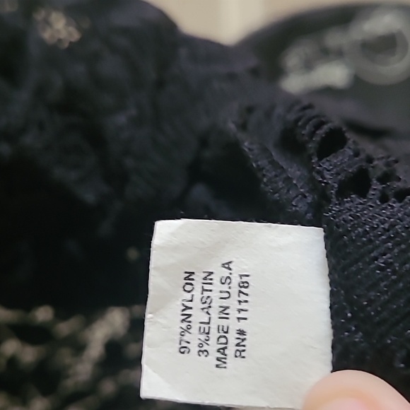 Vintage Casadei Black Lace Duster, Sz S - Picture 6 of 6